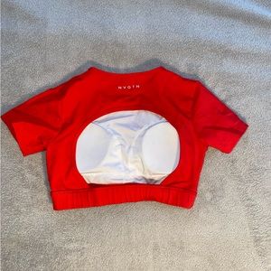 Scarlet Open back NVGTN top